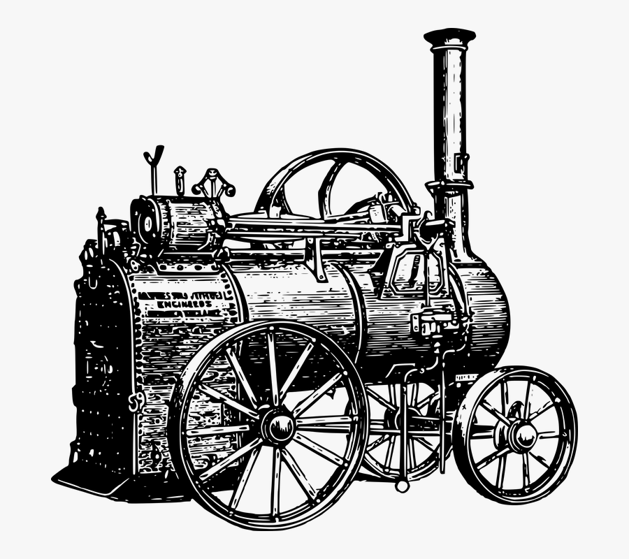 Steam Engine Clipart, Transparent Clipart