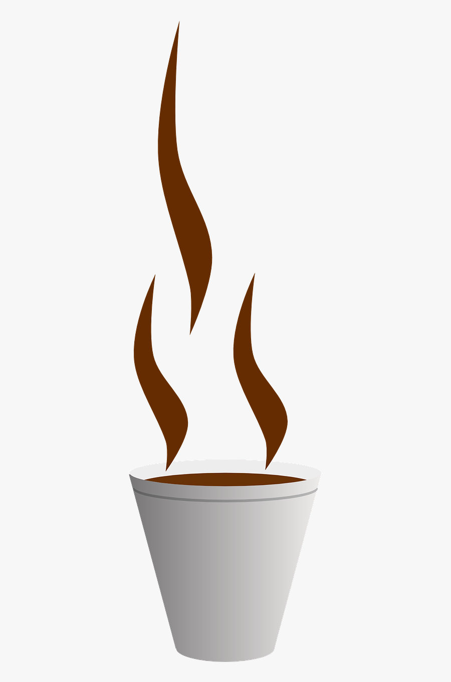 Coffee Vapor Drink Free Picture - Flowerpot, Transparent Clipart