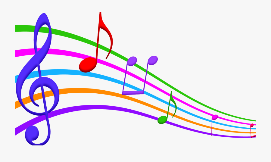 Musical Notes In Color, Transparent Clipart