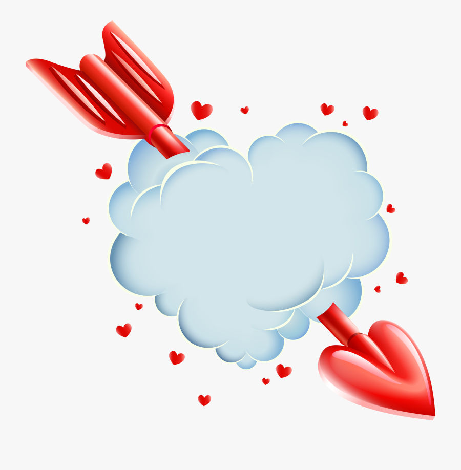 Valentine S Day Cloud - Transparent Valentine Png, Transparent Clipart