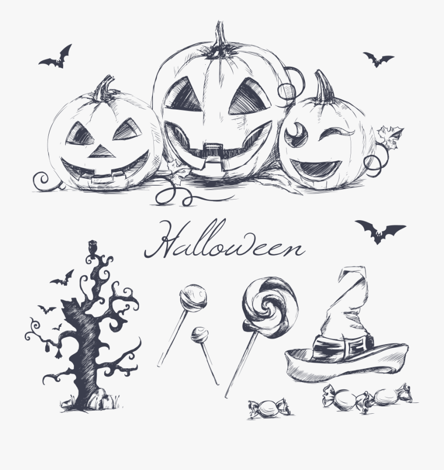 Transparent Happy Ghost Clipart - Halloween Pictures For Drawing, Transparent Clipart