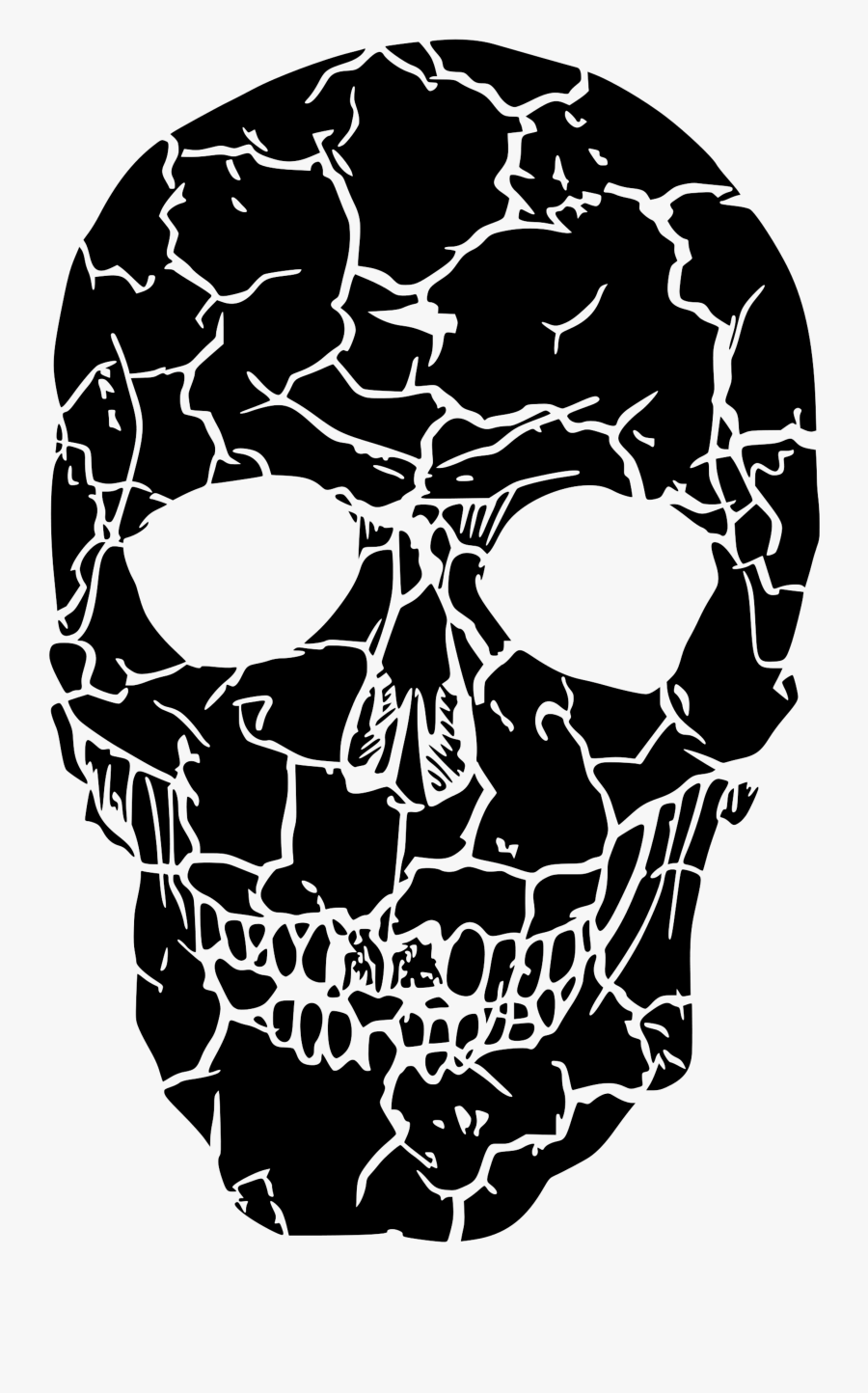 Broken Skull - Skull, Transparent Clipart