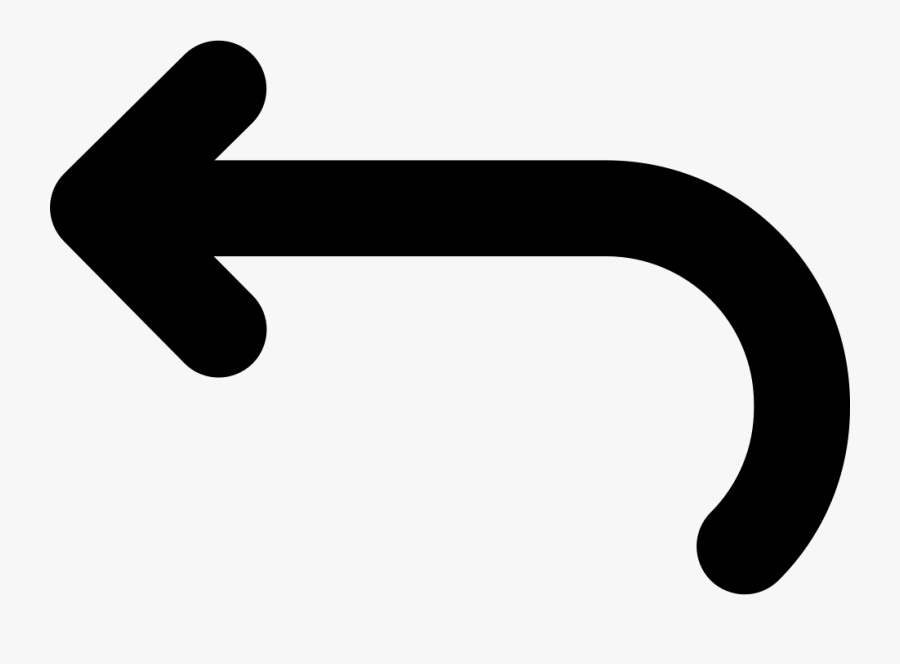Font,line,hand,clip Art,symbol - Flecha De Regresar Png, Transparent Clipart