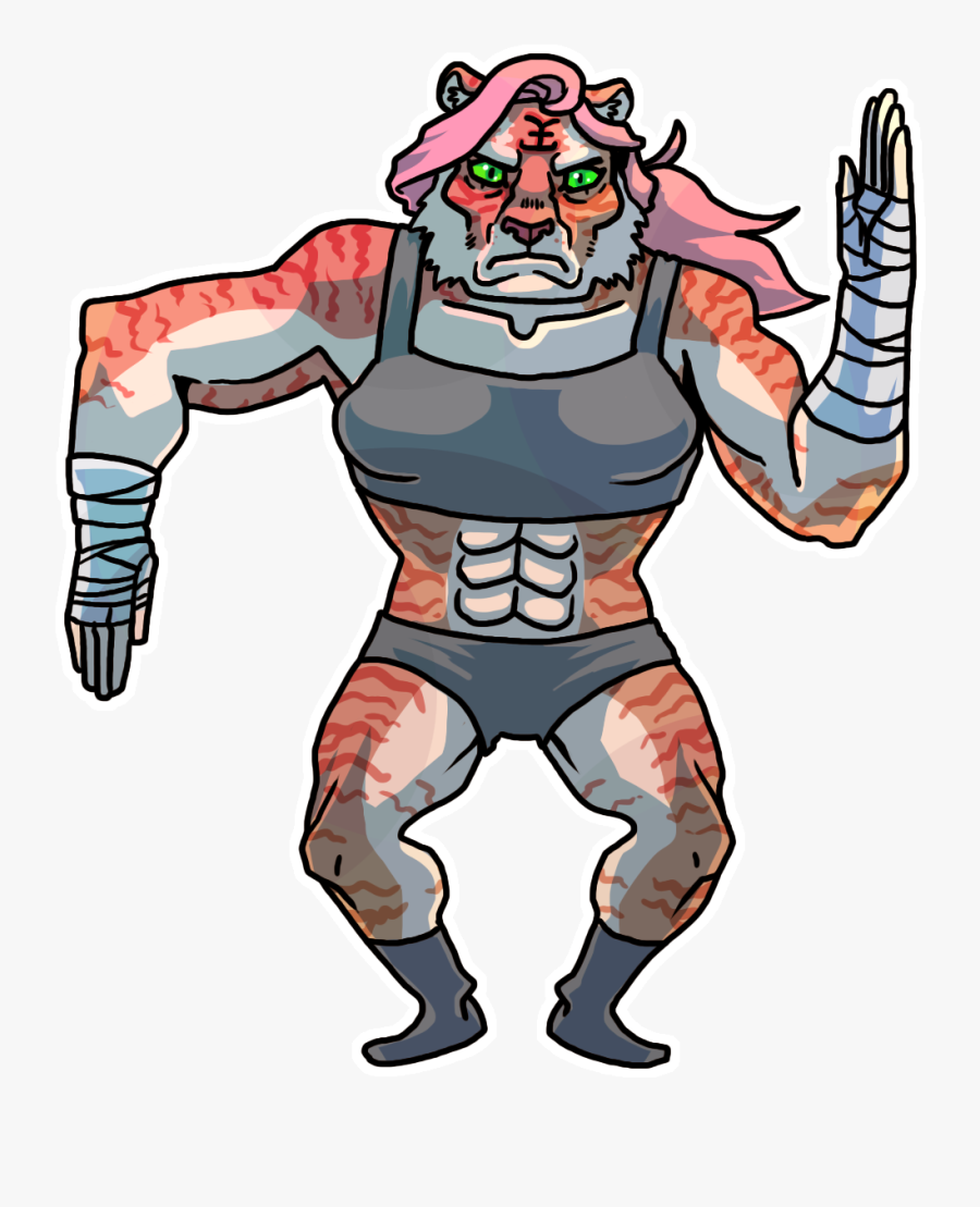 Turbo Trigresses From Muscle Mesa - Cartoon, Transparent Clipart