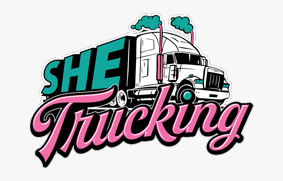 She's Trucking, Transparent Clipart