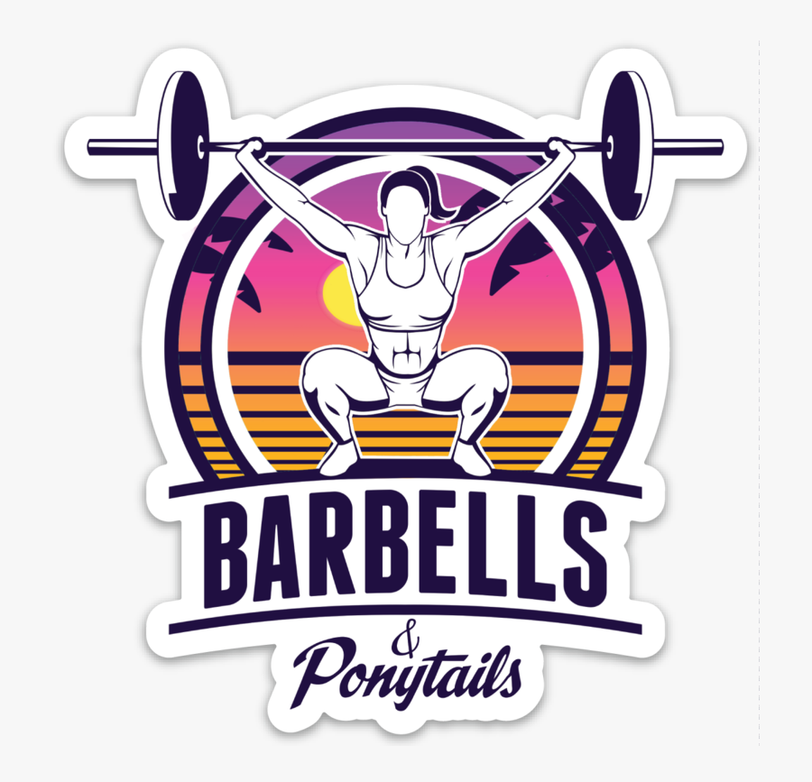 Barbells And Ponytails, Transparent Clipart