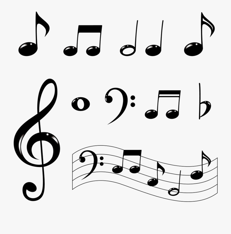 Music Notes Easy To Draw, Transparent Clipart