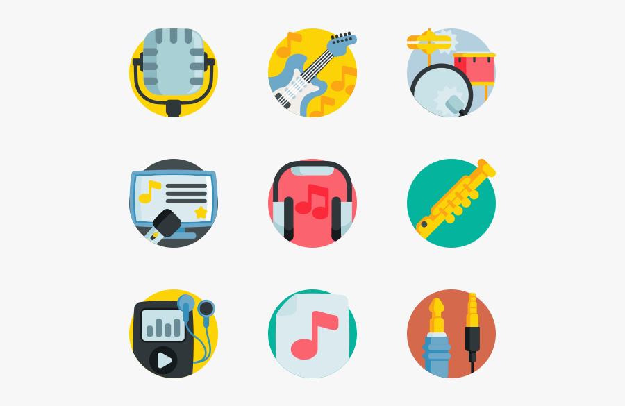 Music - School Flat Icon Png, Transparent Clipart