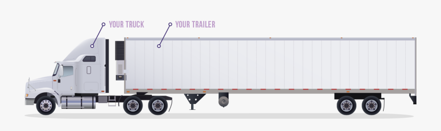 Prime Brokerage Truck And Trailer - Trailer Truck, Transparent Clipart