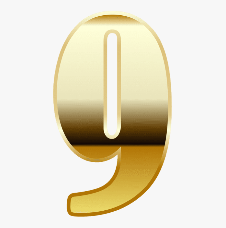 Free Png Download Gold Number Nine Clipart Png Photo - Circle, Transparent Clipart