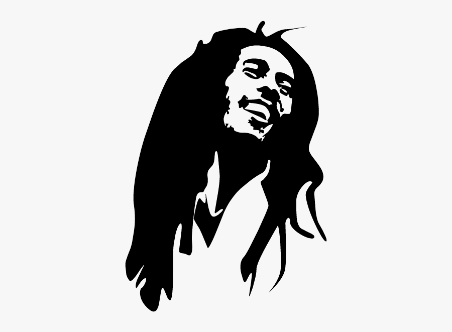 Bob Marley Stencil Nine Mile Reggae Drawing - Bob Marley, Transparent Clipart
