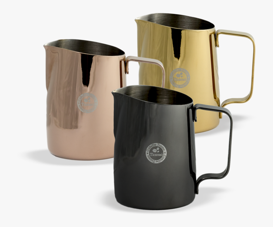 Tiamo Metallic Tapered Milk Jug 450ml - Jug Milk Tiamo, Transparent Clipart