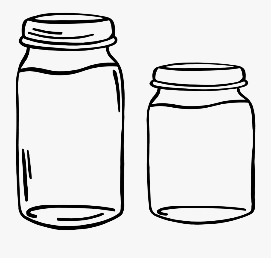 Mason Jar Jar Container Free Picture - Glass Bottles Clipart, Transparent Clipart