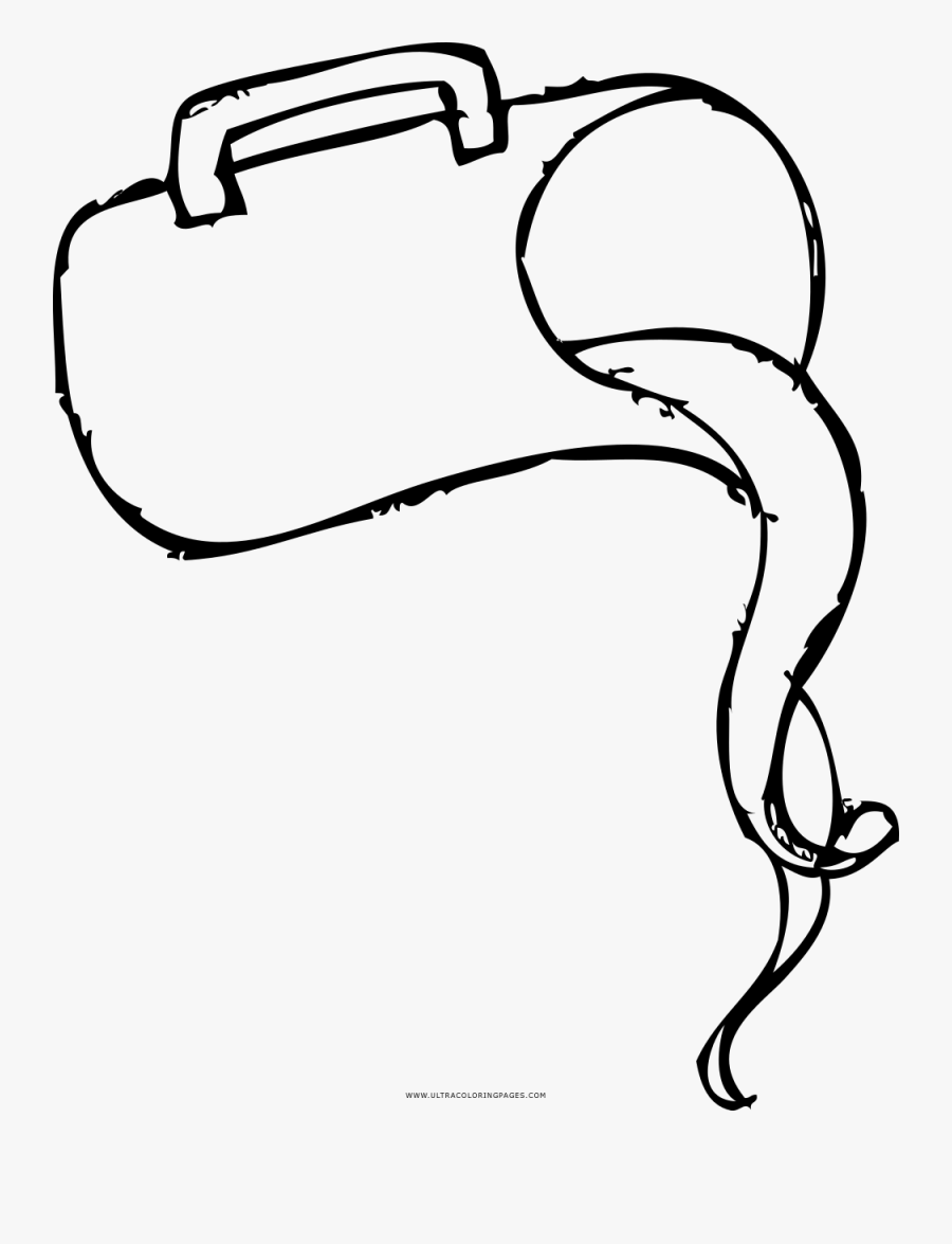 Jug Coloring Page - Line Art, Transparent Clipart