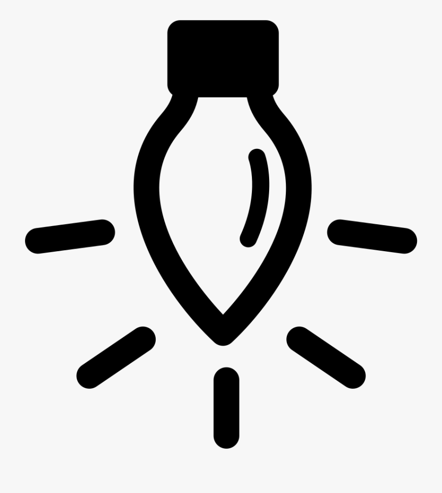 The Noun Project - Christmas Light Svg, Transparent Clipart