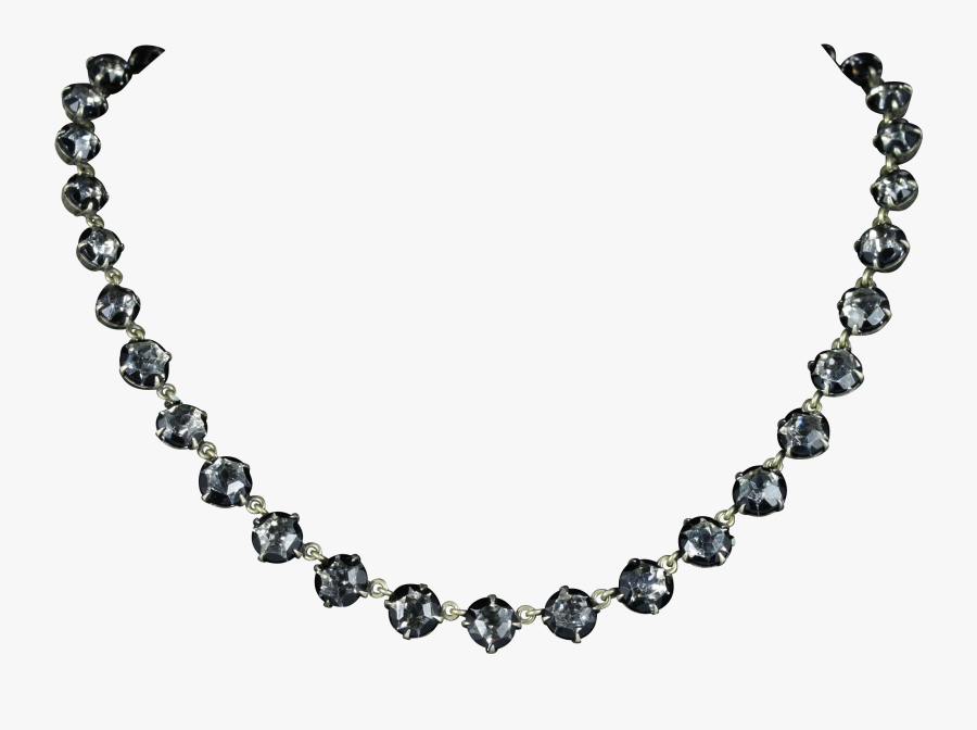 Antique Georgian Paste Necklace Circa - Ожерелье С Бриллиантом, Transparent Clipart