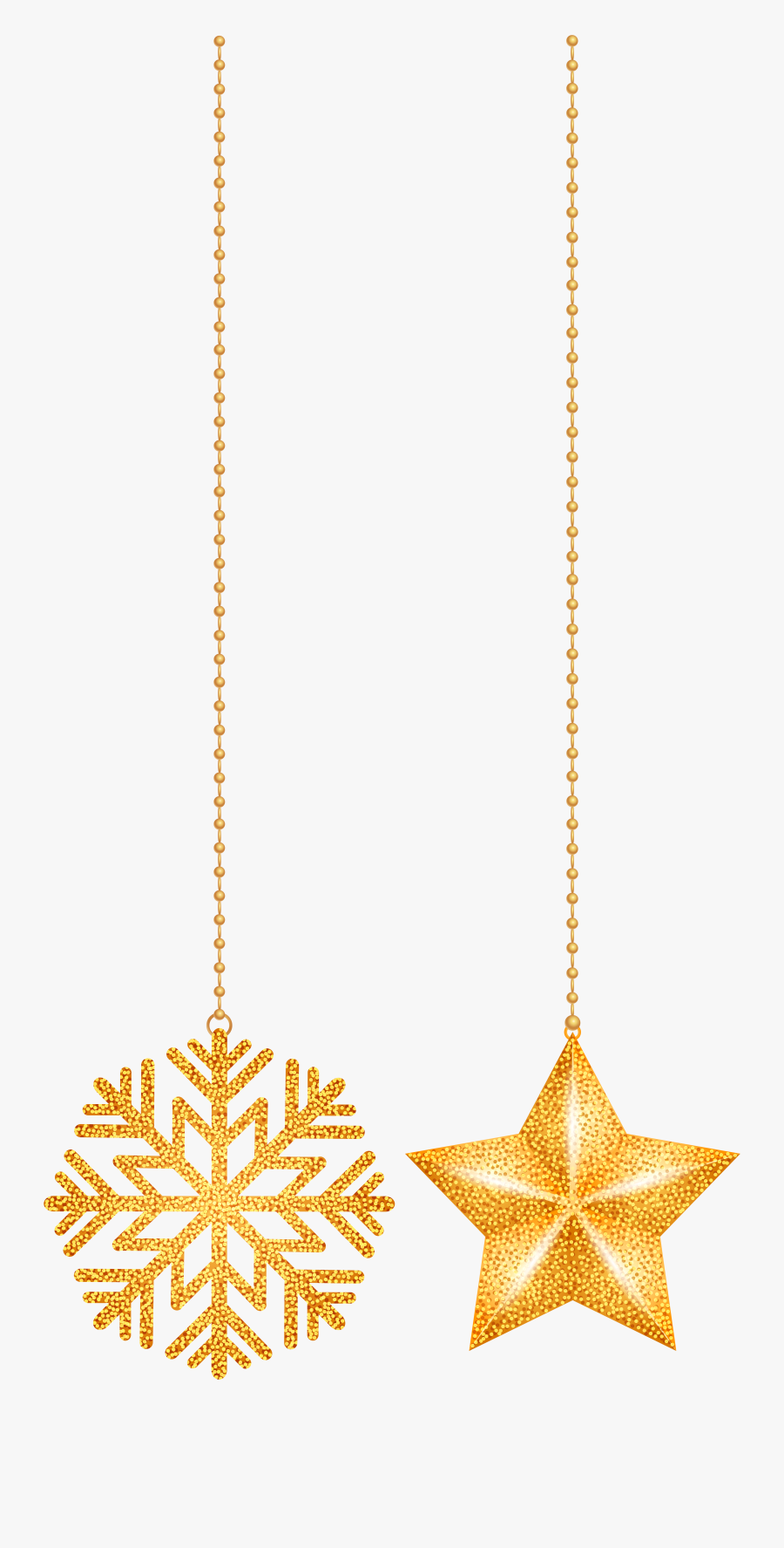 Transparent Gold Chain Gangster Png - Hanging Christmas Decoration Png, Transparent Clipart
