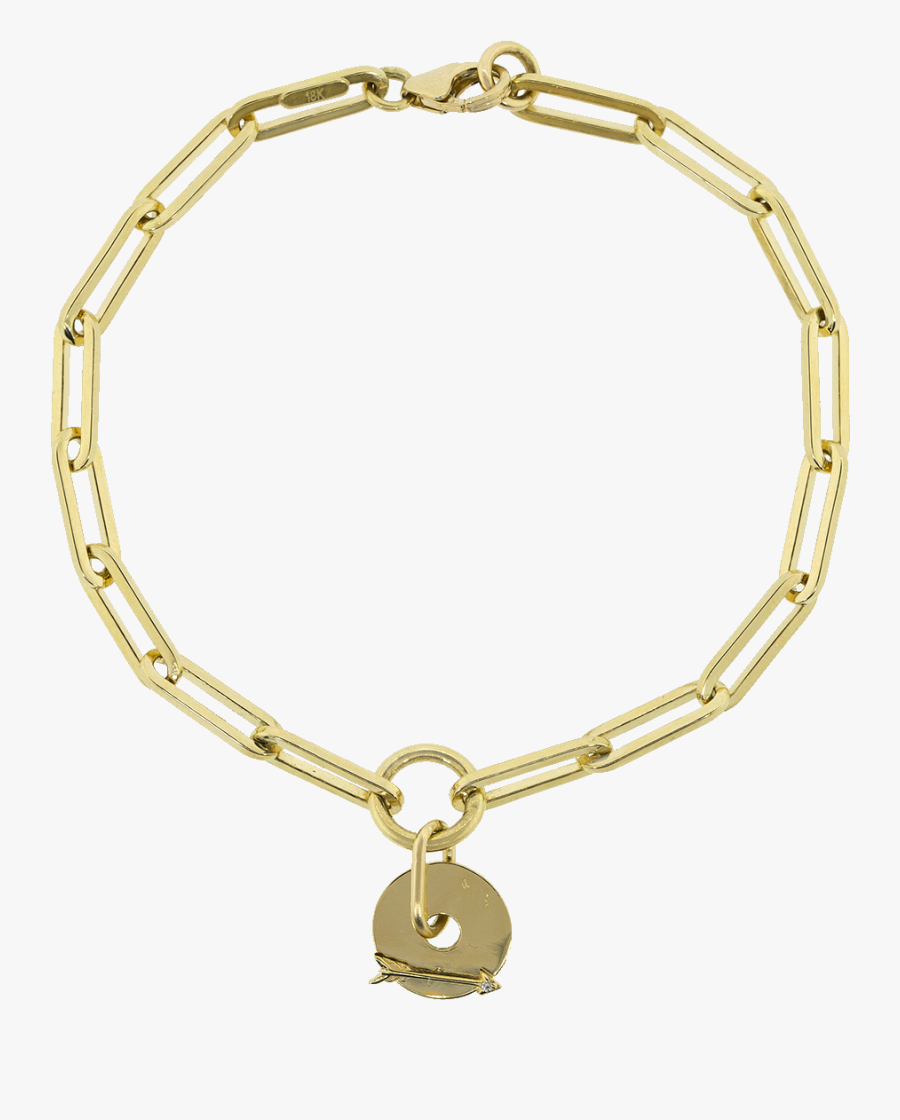 Gold Arrow Fob Clip Bracelet - Bracelet, Transparent Clipart