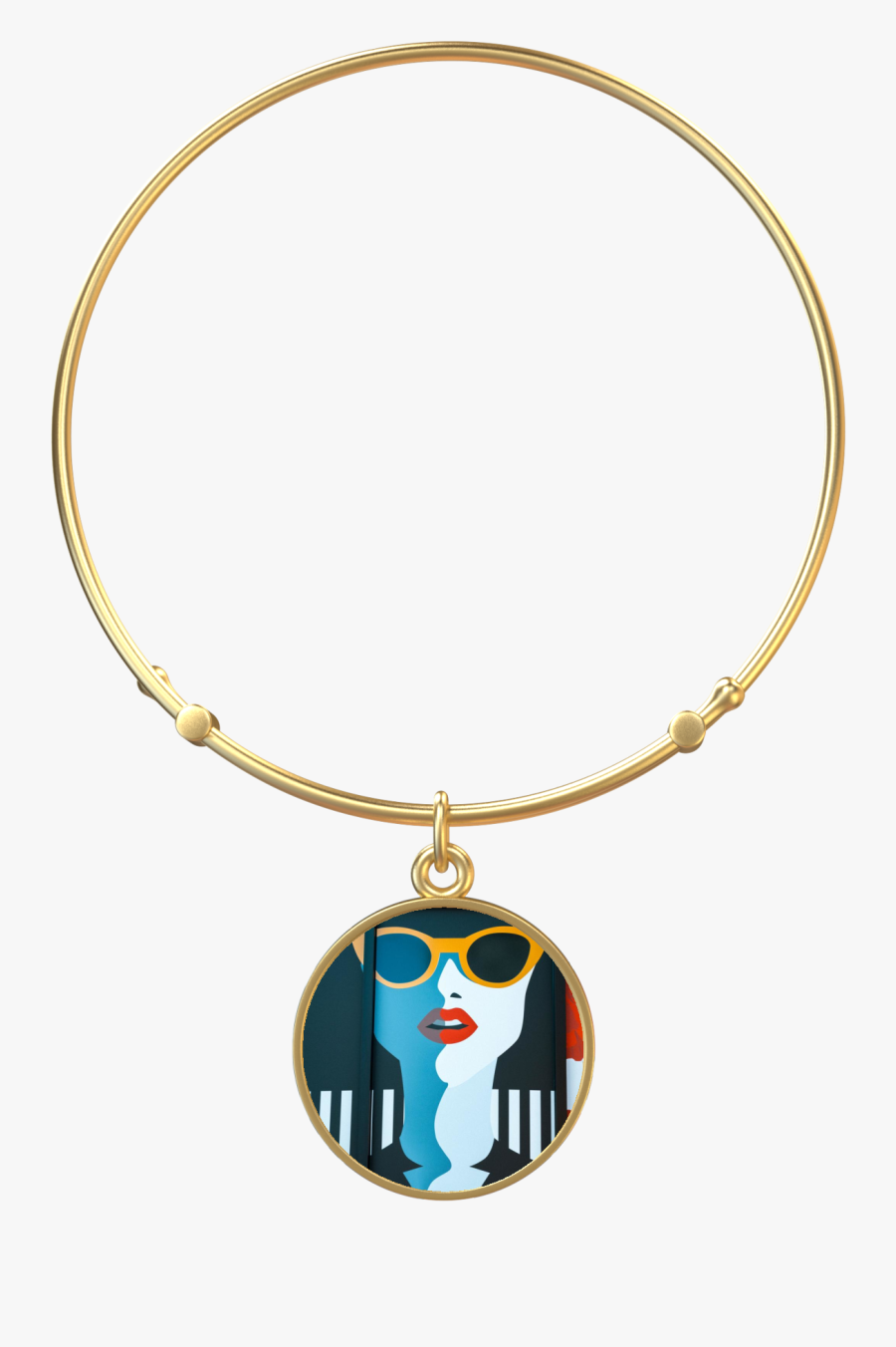Fashionista Indigo Gold - Necklace, Transparent Clipart
