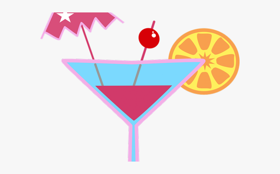Martini Clipart Woman Drinking Cocktail - Clipart Cocktail Glass, Transparent Clipart