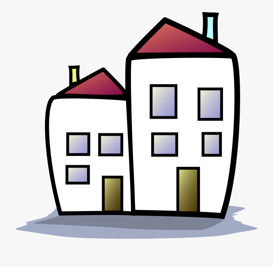 What Do Janet Yellen And T-notes Have To Do With Renters - Two Houses Clipart, Transparent Clipart