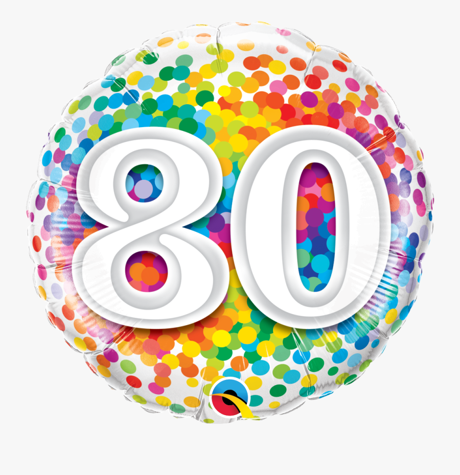 80th Birthday Balloon In A Box - 50th Birthday Balloon Clipart, Transparent Clipart