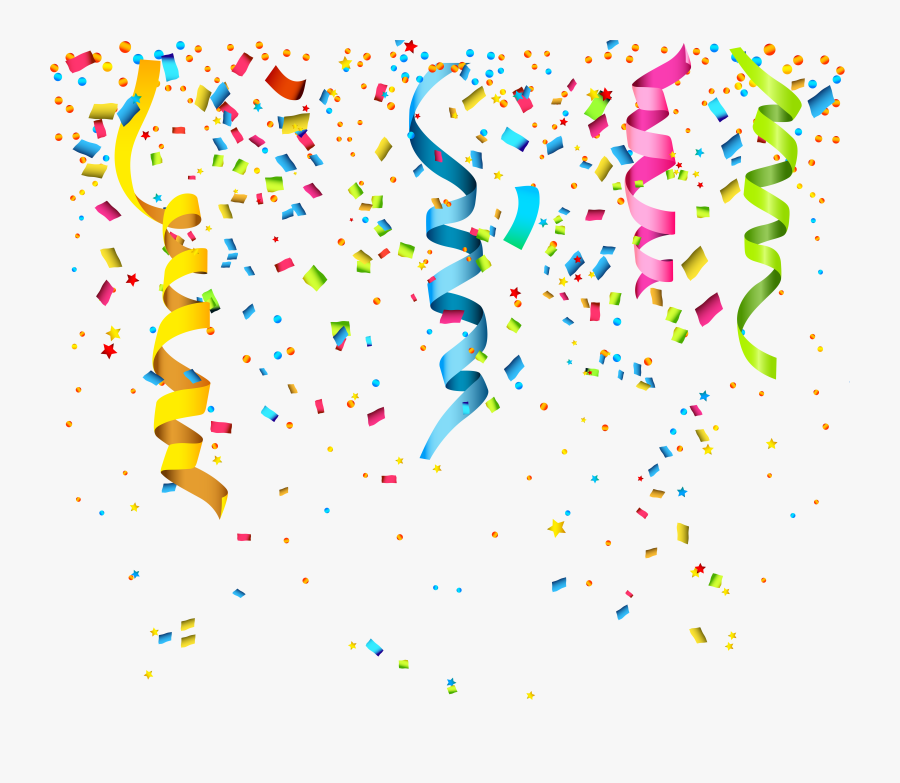 Birthday Confetti Png, Transparent Clipart