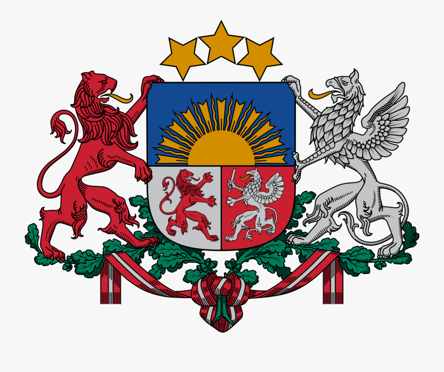 Latvia Coat Of Arms, Transparent Clipart