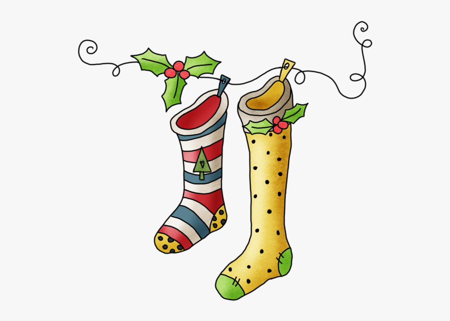 Stockings Clip Art - Calze Della Befana Png, Transparent Clipart
