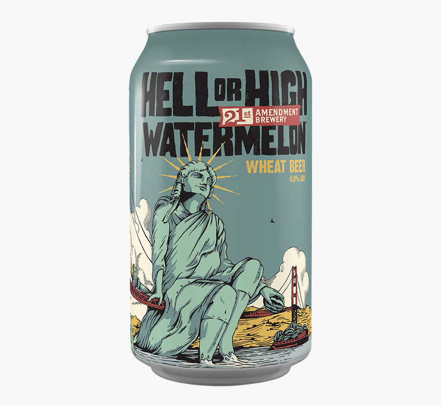 21st Amendment Watermelon Beer, Transparent Clipart