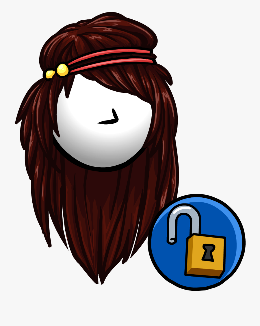 Transparent Girl Brushing Hair Clipart - Club Penguin Rewritten Codes Hair, Transparent Clipart