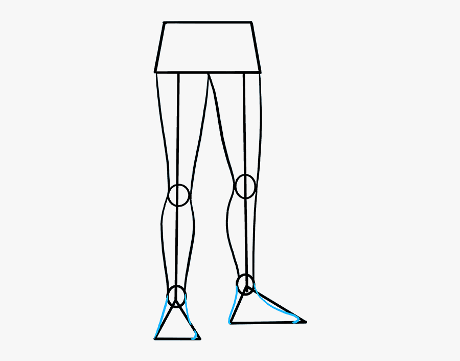 How To Draw Legs - Line Art, Transparent Clipart