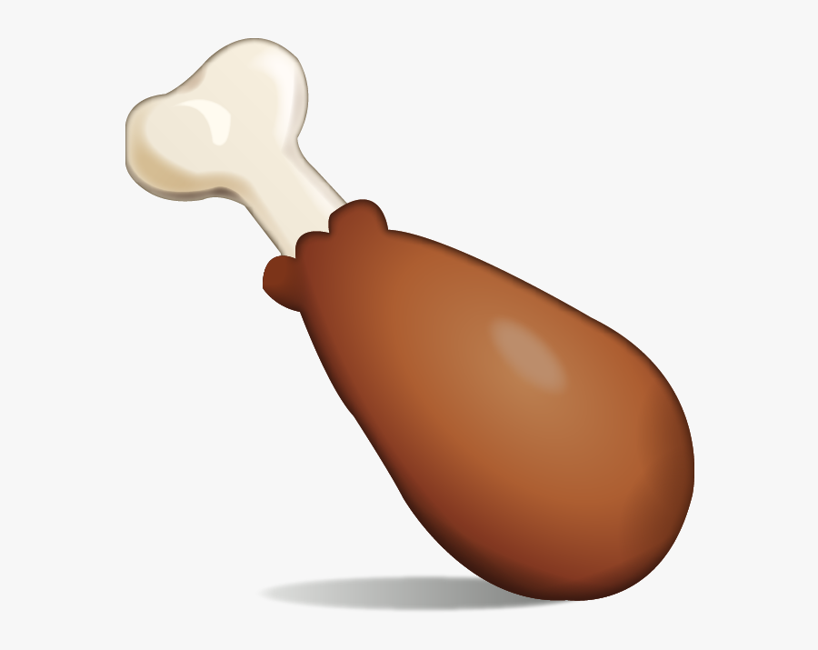 Chicken Leg Emoji Png, Transparent Clipart