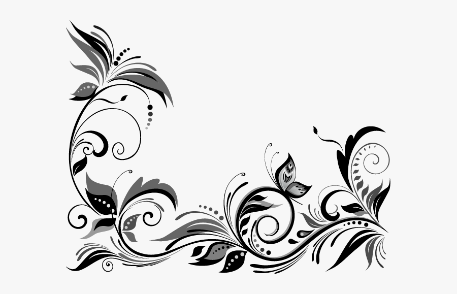 Corner Scroll Clip Art, Transparent Clipart