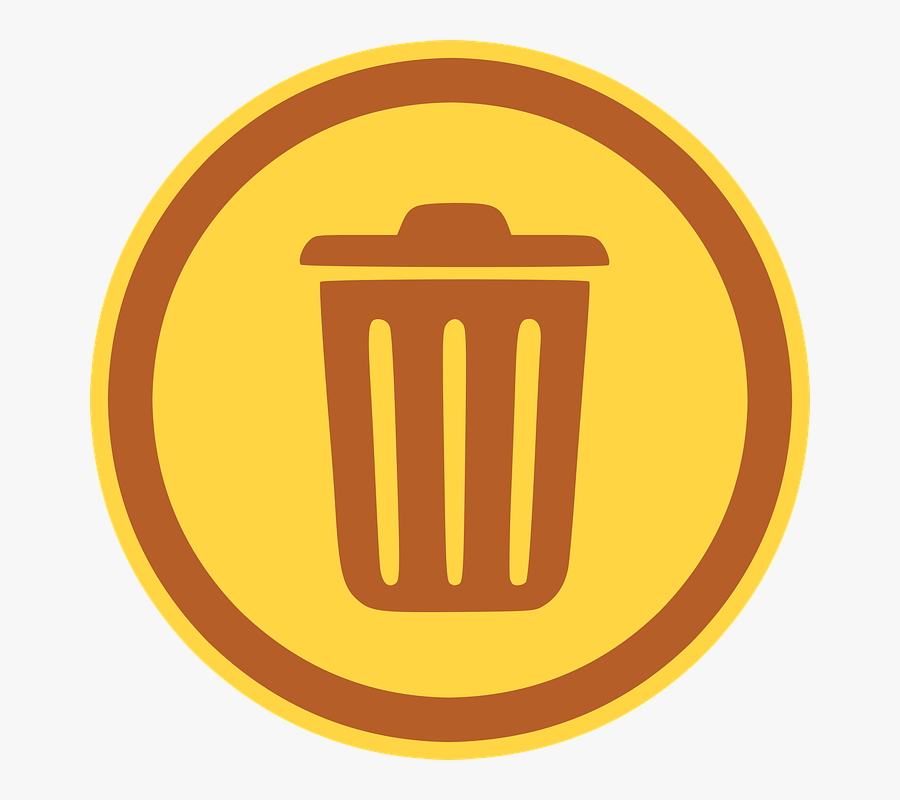 Icon Trash Garbage Bin Can Waste Rubbish Sign Icon Garbage Bin Logo