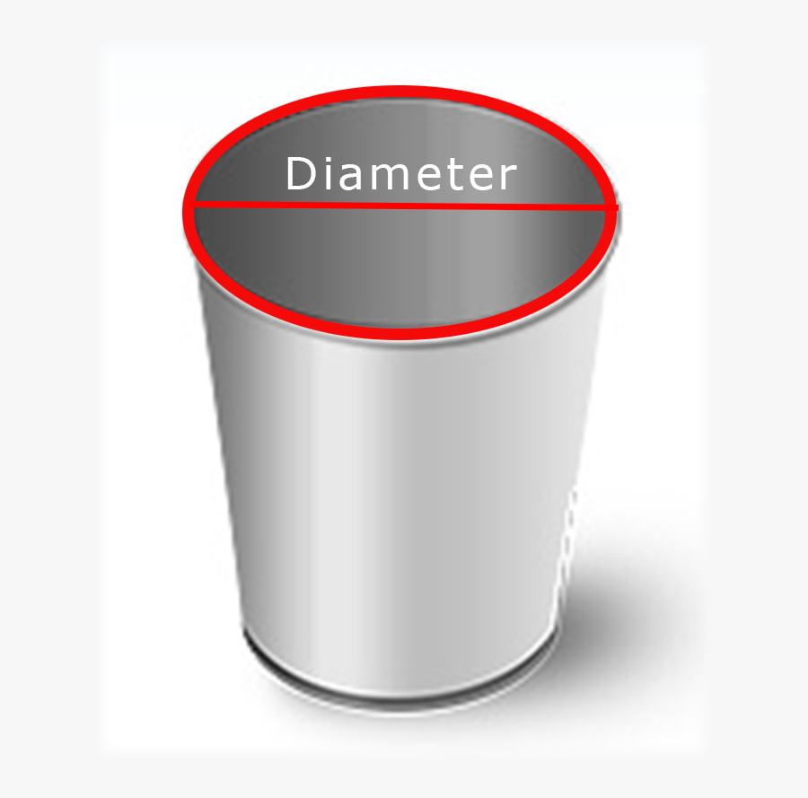 Round Can With Diameter - Chair, Transparent Clipart