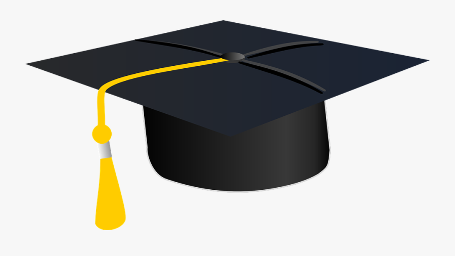 Cap, University, Congratulation, Celebration, Yellow - Graduation Hat Png, Transparent Clipart