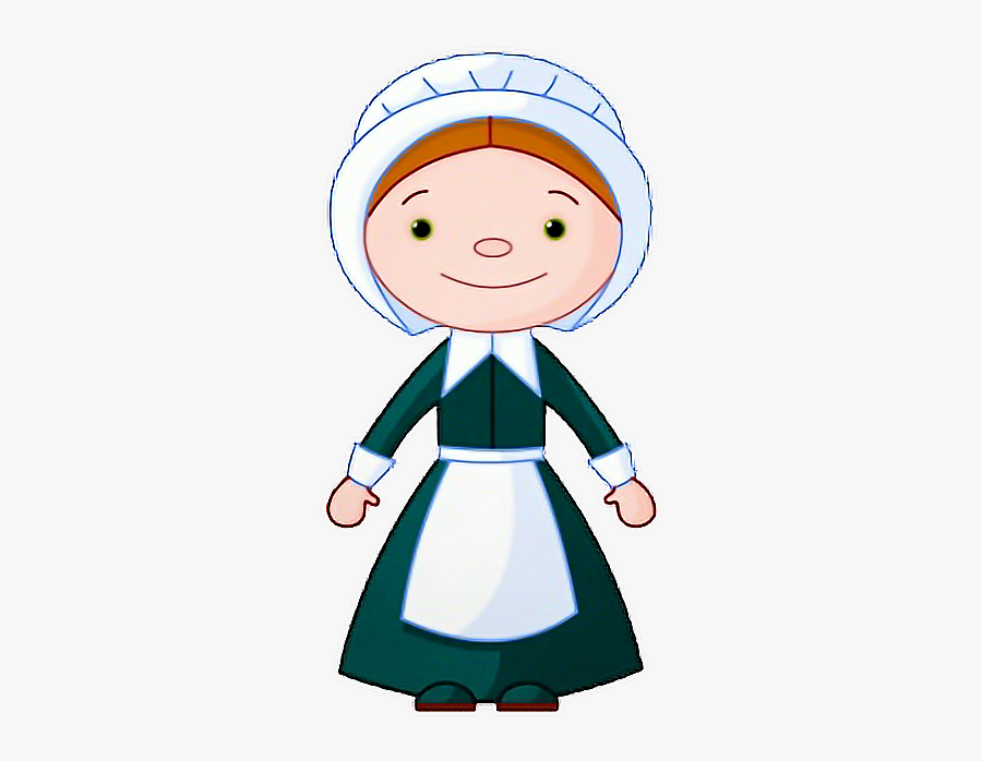 #pilgrim #girl #thanksgiving #freetoedit - Children Pilgrim Clip Art, Transparent Clipart