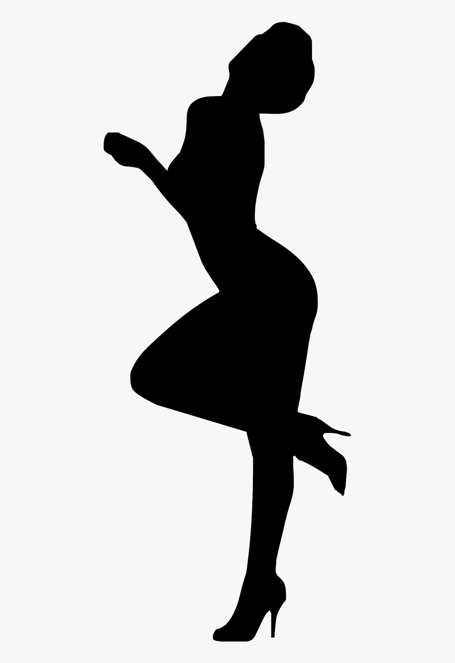 Silhouette Female Woman Clip Art - Dancing In Heels Is My Superpower, Transparent Clipart