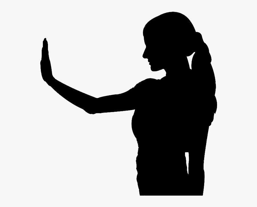 Silhouette Of Woman - Women Self Defense Silhouette, Transparent Clipart