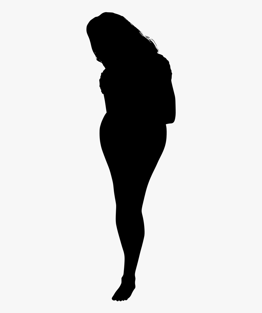 Plus Size Women Shadow, Transparent Clipart