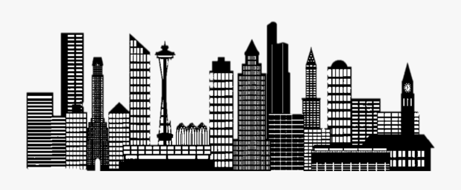 City Black And White Clipart, Transparent Clipart