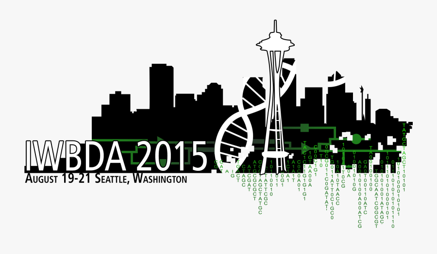 Seattle Skyline Silhouette Clip Art, Transparent Clipart