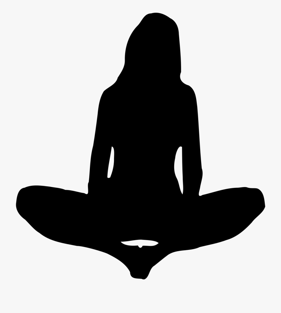 Woman Meditating Silhouette Png Transparent Png , Png - Snowmobile Clipart, Transparent Clipart