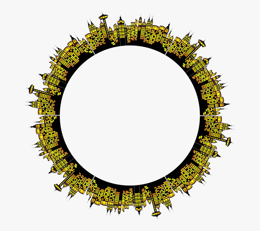 City Frame, Transparent Clipart