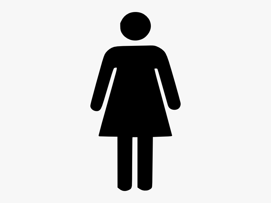 Female Toilet Sign Png, Transparent Clipart