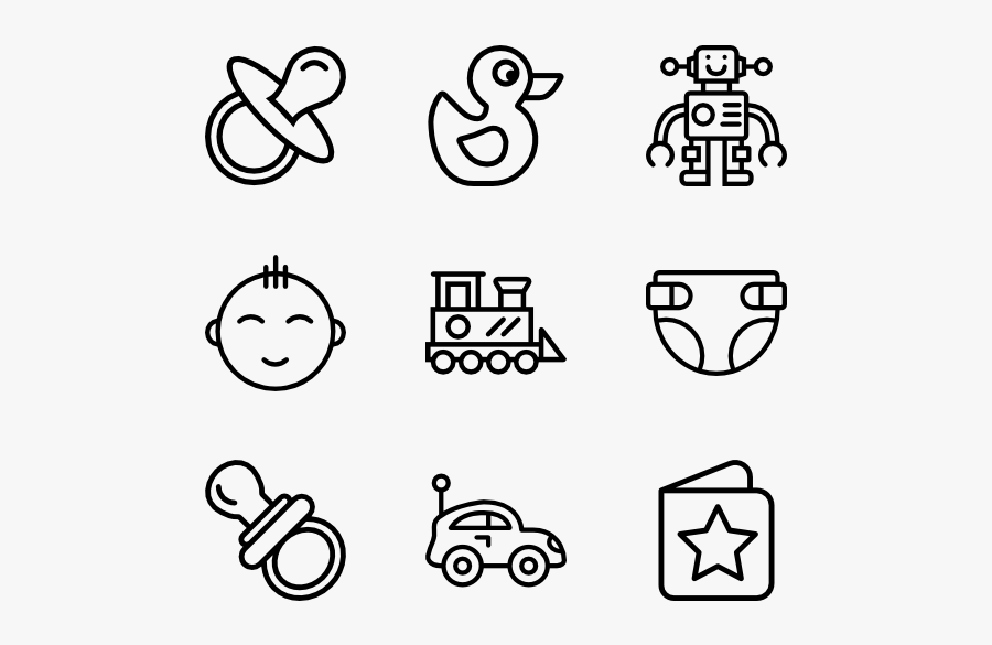 Baby Set - Family Icon Transparent Background, Transparent Clipart