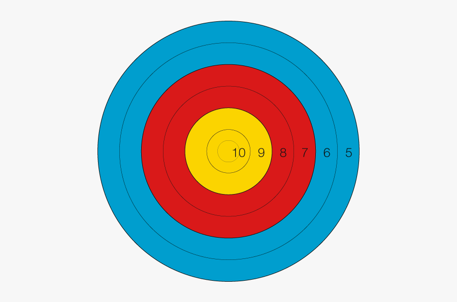 Target Archery World Archery - Face Target Archery 6 Ring, Transparent Clipart