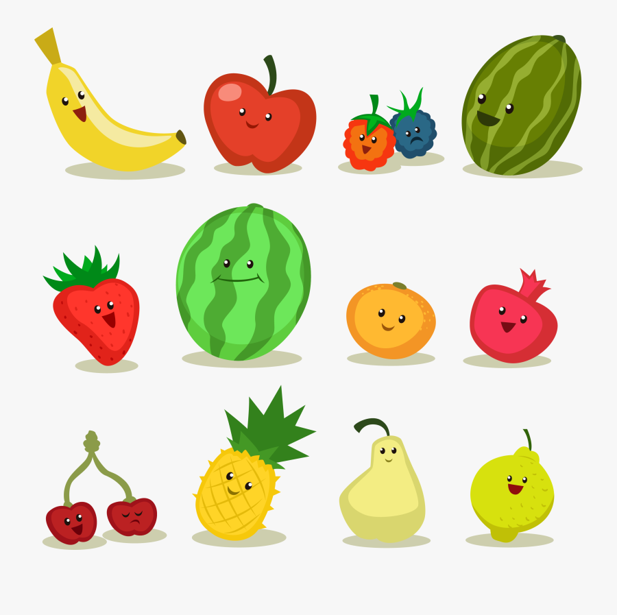 Fruit Apple Cartoon - Cartoon Fruit, Transparent Clipart