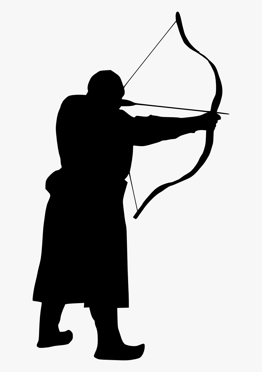 Archery Silhouette Bow And Arrow Clip Art - Archery Png, Transparent Clipart